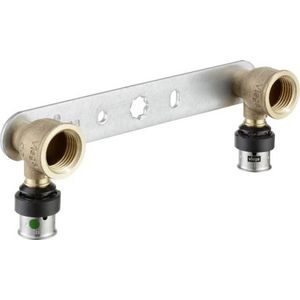 Muurplaatbeugel vlak SMARTPRESS 16mmx1/2" bn. HoH 80/100/150mm