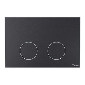 Frame Bedieningsplaat MEPA 2-toets zwart-matwit