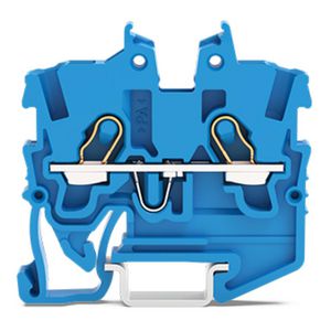 2-draads MINI-rijgklem bedieningsopening 1mm² blauw 2050-1204 VVE=100