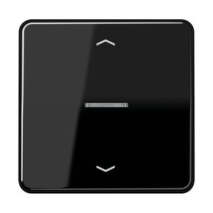 Stuurafdekking CD 1voudig zwart pijl HOME
