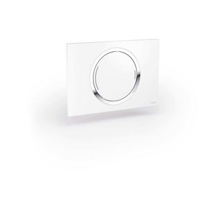 WC-Bedieningsplaat Zero 2-toets wit