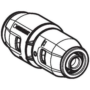 Sok verlopend insteek 20x16mm pvdf PUSHFIT VVE= 10