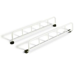 Zijhek neerklapbaar RVS wit gecoat