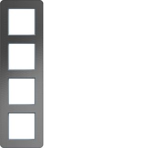 Afdekraam 4-voudig verticaal C.8 roestvrij staal