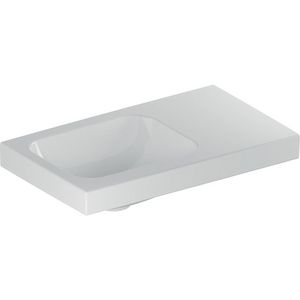 iCon Light fontein 53x31cm zonder kraangat aflegvlak rechts zonder overloop wit
