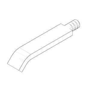 Tara uitloop 170mm chroom