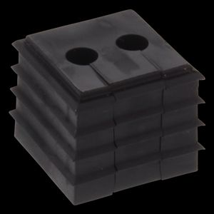 Inzetstuk Conmaxx klein (1 EH) gesneden t.b.v. kabel 2x 4-5mm zwart VVE=10