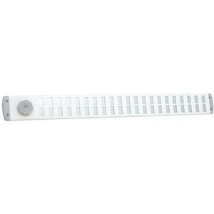 ALU schuifrooster Bold Line 650x65mm wit