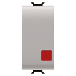 PUSH-BUTTON 1P 250V ac-NC+NO 16A-STOP-RED LENS-1 MOD VVE=12