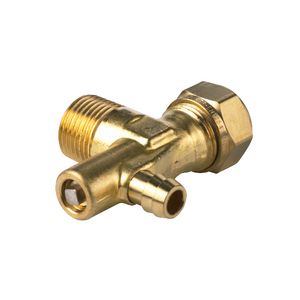 Knie met aftap 15x1/2"con.bt. S1257 VVE=25