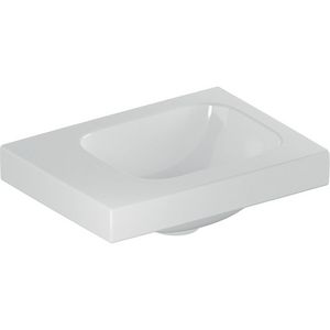 iCon Light fontein 38x28cm zonder kraangat aflegvlak links zonder overloop wit Keratect