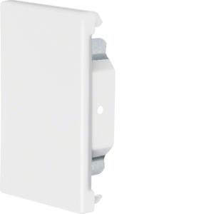 Eindplaat staal voor goot BRS 65x100mm helderwit