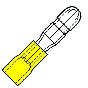 Kist a 100st. geisoleerde rondsteker M5 4-6mm² PVC