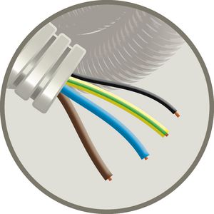 Haspel a 300m. SNELFLEX voorbedrade buis 16mm H07V-U3G2,5/15Z Thesla