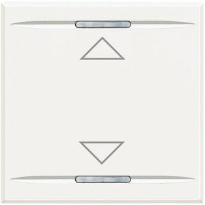 Wipschakelaar Pijl op/neer 2f 2 modulen Axolute White VVE=10