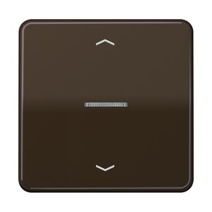 Stuurafdekking CD 1voudig bruin pijl HOME