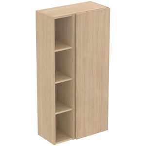 Kast 600x300x1200mm white oak 1 deur Finesse