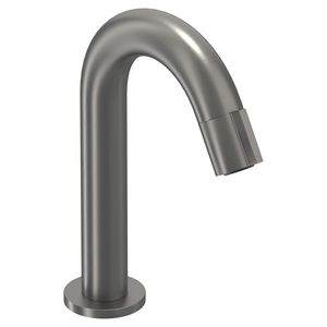 Fonteinkraan PACT gebogen staand S-size sprong 116mm geborsteld metal black PVD