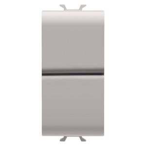 PUSH-BUTTON 1P 250V ac-NO+NO 16A-DOUBLE-1 MODULE-NAT VVE=12