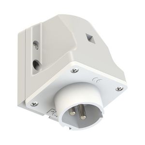 CEE opbouw toestelcontactdoos 16A 2p 24/42V DC 10h wit IP44 Twist toestelcont