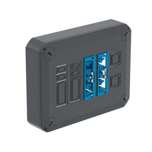 Stekerbare T100 deksel+DALI 2x5P 150x116x60 poly grafietz