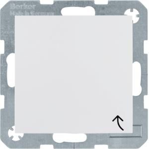 Wandcontactdoos RA aanraakveilig klapdeksel S.1 IP44 pw glans