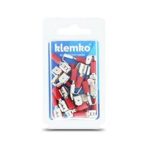 Blister a 25st. geisoleerde vlakstekerh tab 6,3mm 0,5-1,5mm²