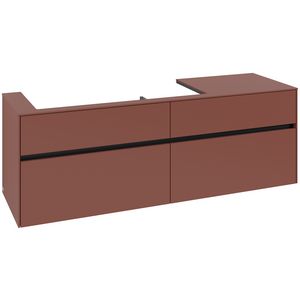 Wastafelonderkast Collaro 1600x548x500mm Wine Red C02900AH
