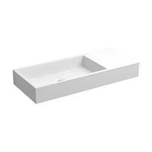 Wash-me fontein 450x190mm aluite RE voorbewerkte kraaangat excl. plug