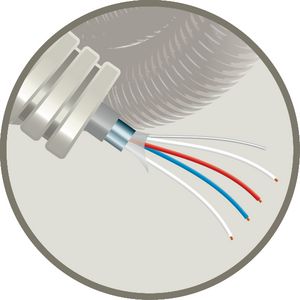 Rol a 100m. Buis snelflex 16mm signaalkabel afgesch. 2x2x0,8
