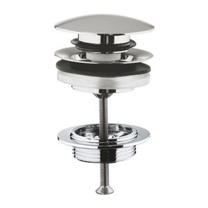 Afvoergarnituur push up supersteel (rvs look)