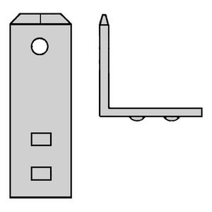 Kist a 100st. Vlakstekerhuls 6,3x0,8 gat M0 H=90° enkel