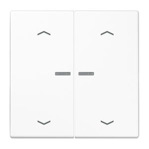 Stuurafdekking LS 2voudig alpinwit pijl HOME