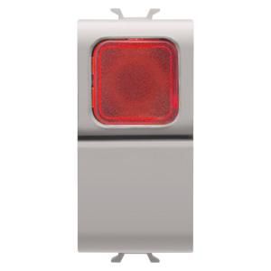 PUSH-BUTTON 1P 250V ac-NO 16A-RED DIFFUSER-1 MODULE- VVE=12