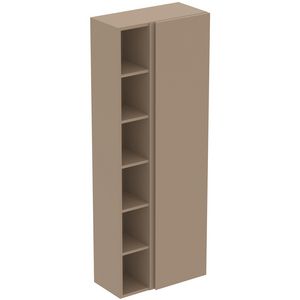 Kast 600x300x1600mm mat greige 1 deur Finesse