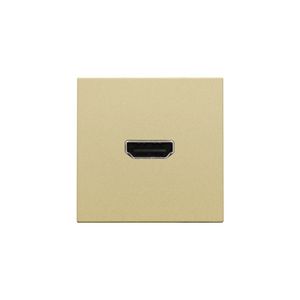 Afwerkingsset met HDMI-naar-HDMI-aansl. gold coated