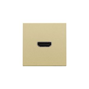 Afwerkingsset met HDMI-naar-HDMI-aansl. gold coated