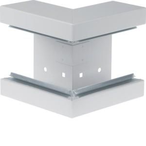 Buitenhoek staal voor goot BRS 65x130mm lichtgrijs