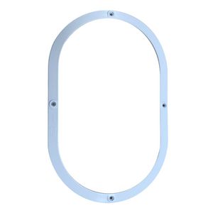 Verlichtingsarmatuur bescherm ring 002 Oval Wit