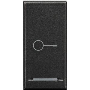 Wipschakelaar antraciet Sleutel 1f 1 module VVE=10