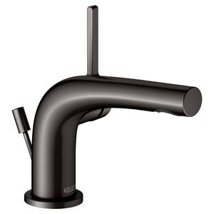 1-hendel wastafelmengkraan 80 trekstang afvoergarnituur titaanzw.geborsteld