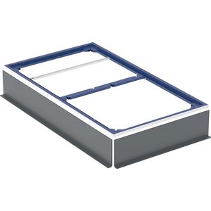 Installatieframe voor douchevloer 110–140cm voor zeven steunpoten: 140x80cm