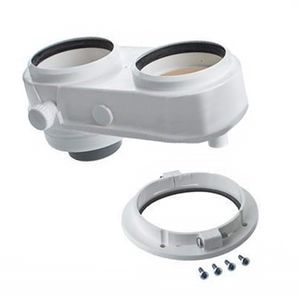 Conc. rookgasadapter 100/60 x 80-80