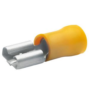 Vlaksteekhuls geel 6mm² 750BZ VVE=100