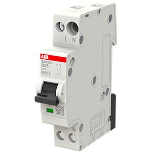 Installatieautomaat 1+NP B-karakteristiek 25A SNX201-B25