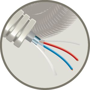 Rol a 100m. Buis snelflex 16mm brandmeldkabel afg. 1x2x1