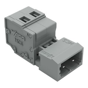 1-draads male steker 2,5mm² grijs 231-602 VVE=100