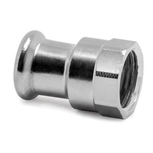 Schroefbus recht XPress CU verchroomd 12x1/2"bn. 6270GC VVE=5
