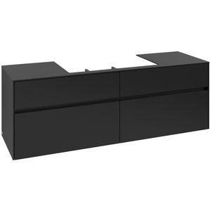 Wastafelonderkast Collaro 1600x548x500mm Volcano Black C028B0VL