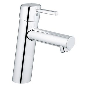 Concetto 1-hendel wastafelmengkraan chroom gladde body spr.133mm